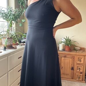 Banana Republic Black One-Shoulder Dress